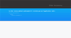 Desktop Screenshot of cabinet.cadremploi.fr