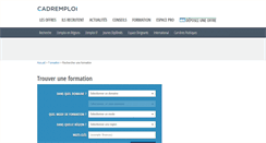 Desktop Screenshot of formation.cadremploi.fr