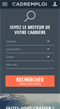 Mobile Screenshot of cadremploi.fr
