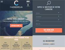 Tablet Screenshot of cadremploi.fr